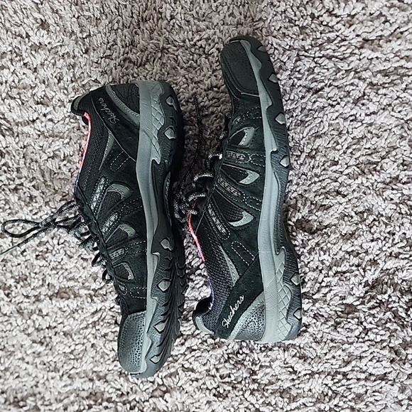 Skechers Aventure relaxed fit black memory foam shoes-6 - Picture 6 of 9